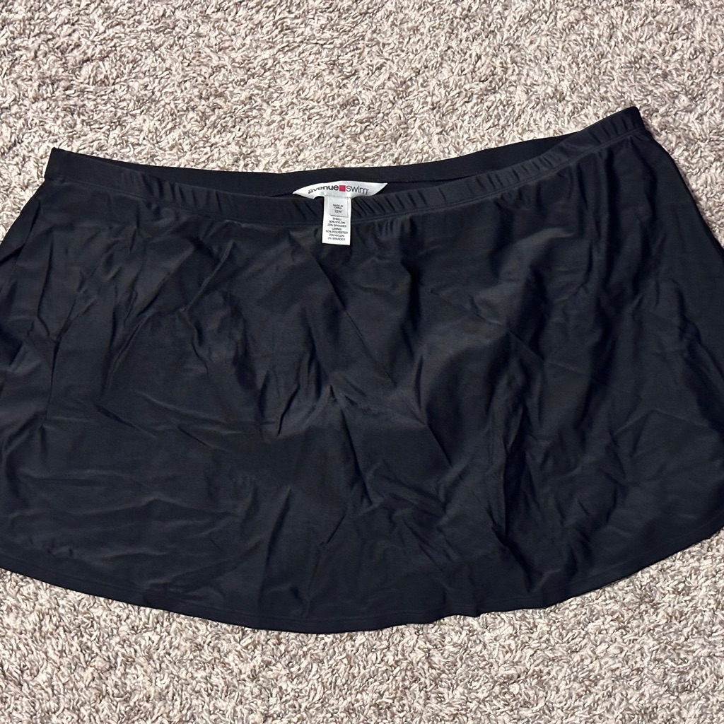 Avenue Swim Black Swim Skirt
